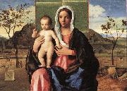 BELLINI, Giovanni Madonna and Child Blessing lpoojk oil